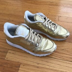 Gold Reebok x Face Stockholm Sneakers